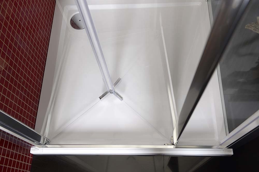 LUCIS LINE drzwi prysznicowe składane 900mm, szkło czyste
