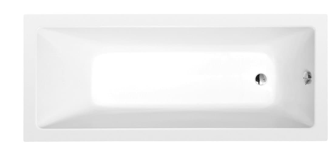 NOEMI wanna prostokątna 170x70x39cm, biała mat