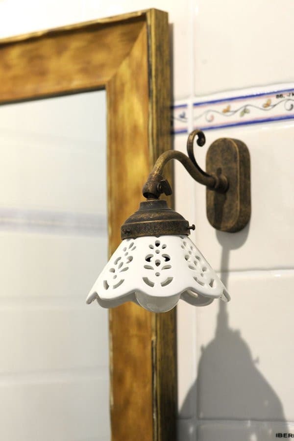 BARI oświetlenie E14 40W, 230V, IP21, ceramiczne, brąz