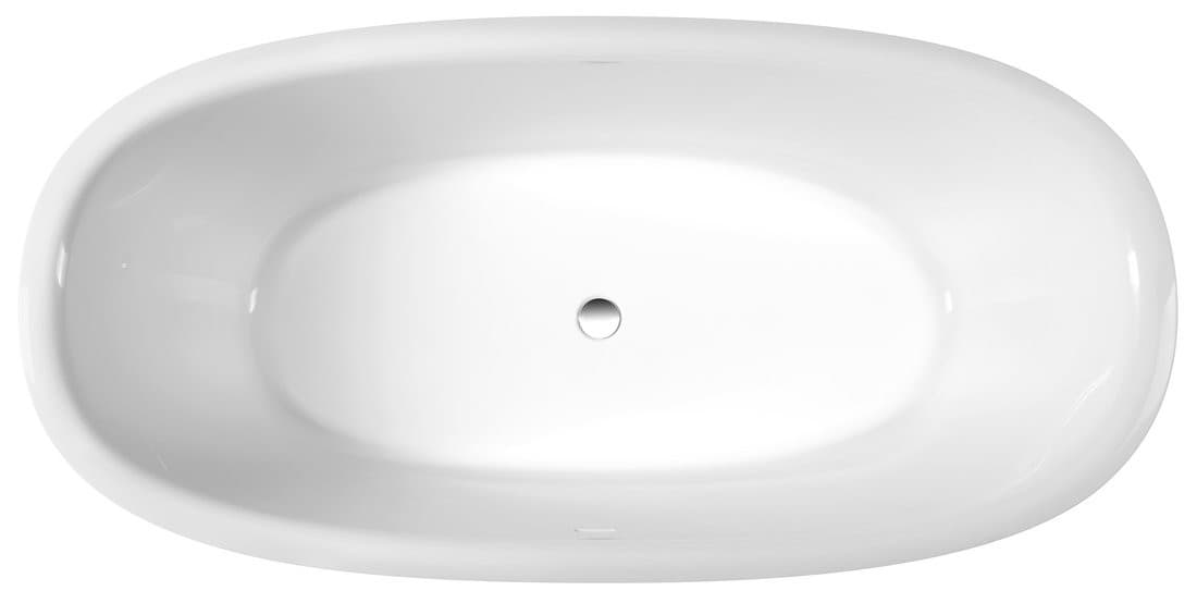 VELIA wanna wolnostojąca, kompozyt, 167x83x62,5cm, biały