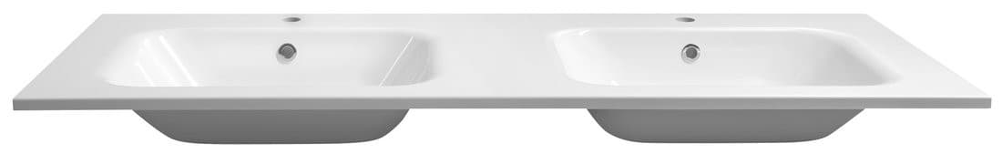 ARECA umywalka kompozytowa podwójna 141x51,5cm, biały