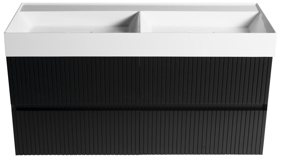 FILENA szafka umywalkowa 118x51,5x43cm, czarny mat strip