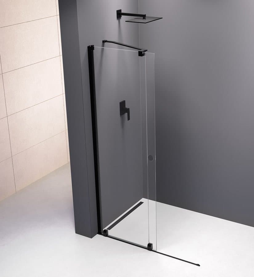 MODULAR SHOWER drzwi przesuwne 1600 mm, czarny