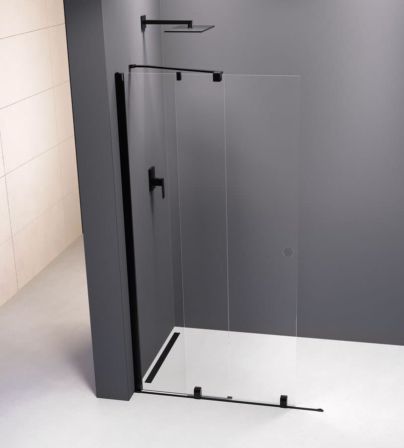 MODULAR SHOWER drzwi przesuwne 1600 mm, czarny