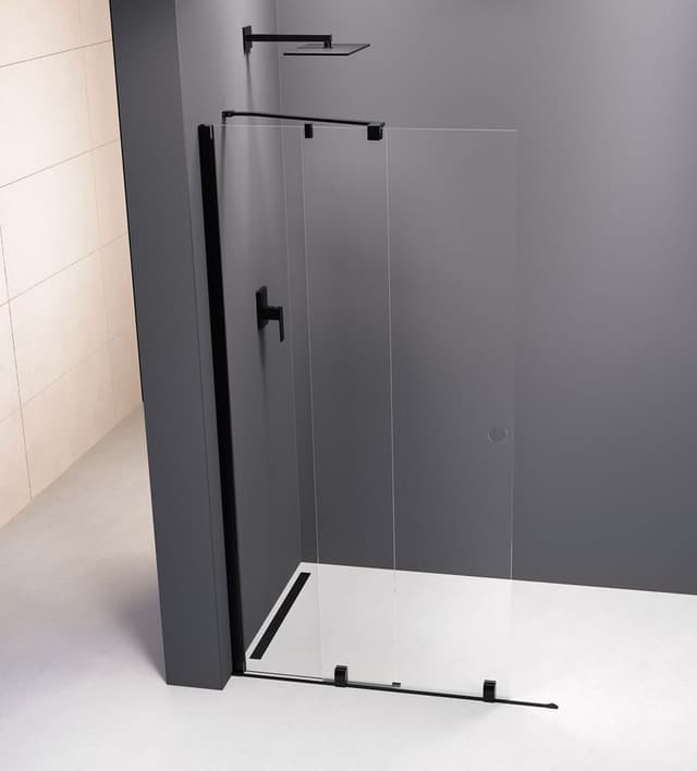 MODULAR SHOWER drzwi przesuwne 1600 mm, czarny