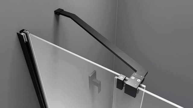 MODULAR SHOWER drzwi przesuwne 1600 mm, czarny