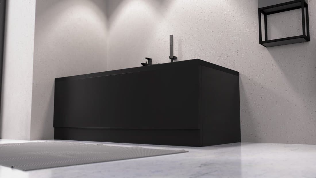PLAIN obudowa boczna 100x59cm, czarny mat