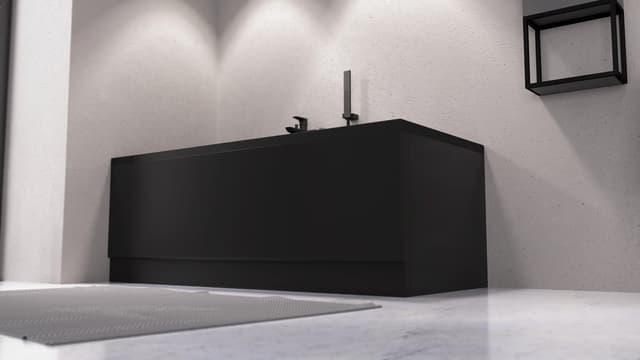 PLAIN obudowa boczna 100x59cm, czarny mat