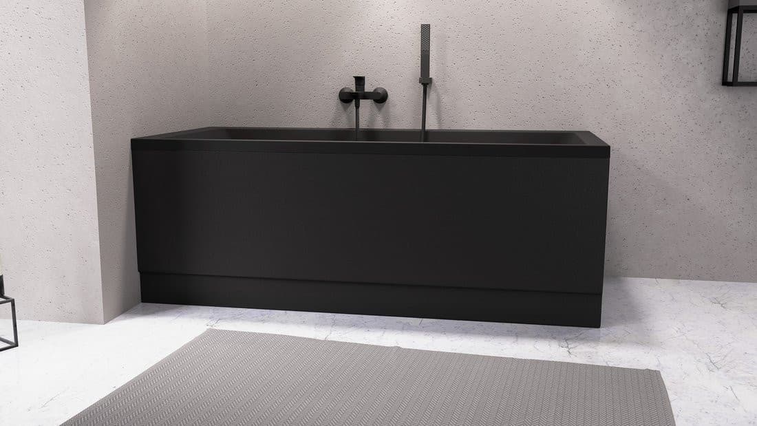 COUVERT obudowa czołowa, lewa 170x52cm, czarny mat