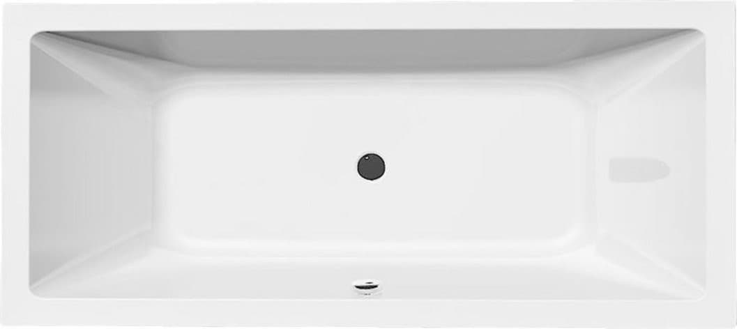 NISA wanna prostokątna 180x80x41cm, biały