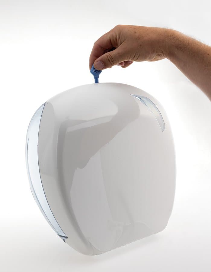 SKIN dowoznik na papier toaletowy o Ø 24cm, ABS, biały