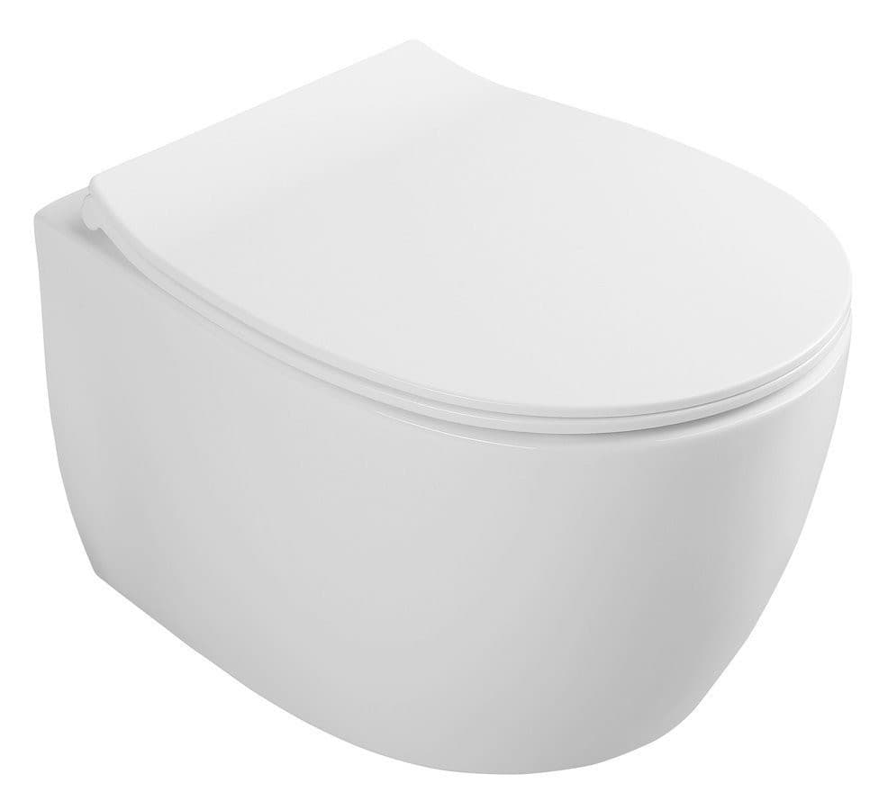 SENTIMENTI miska WC wisząca, Rimless, 36x51cm, biały