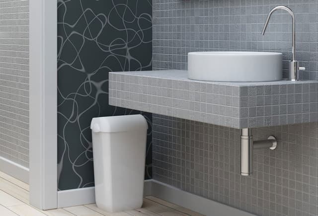 COLORED kosz na śmieci wiszący 23l, ABS, biały