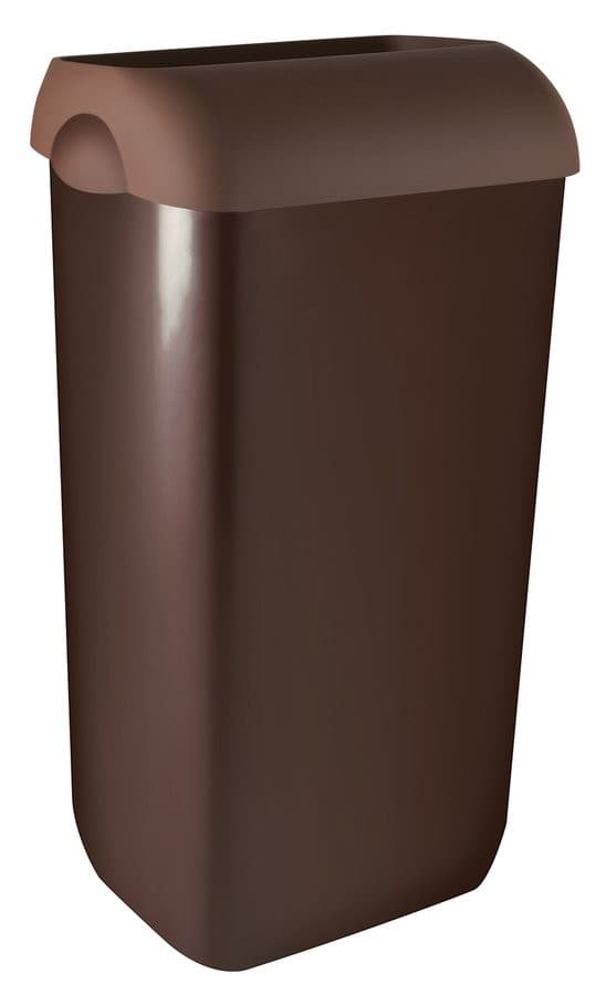 PRESTIGE kosz na śmieci wiszący 23l, ABS, brązowy