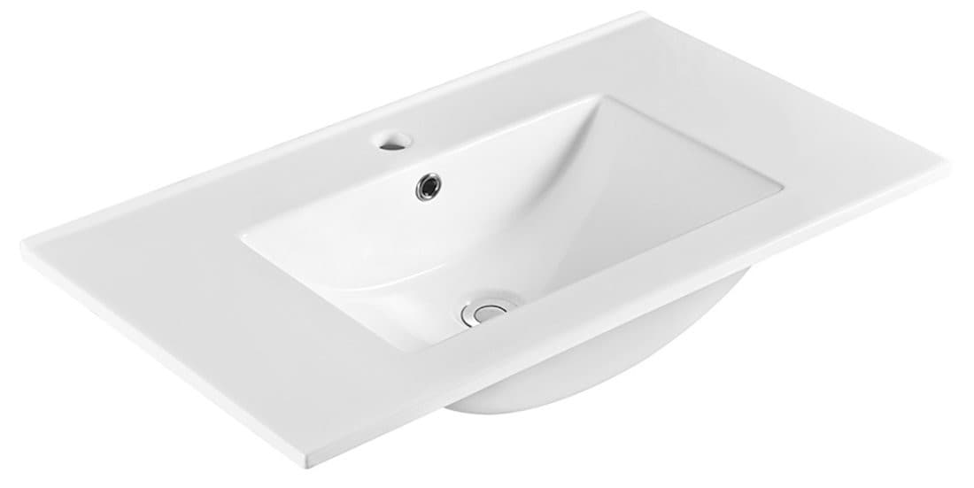 SLIM umywalka ceramiczna meblowa, 80x46,5cm, biały