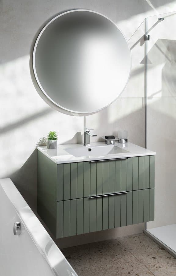 SLIM umywalka ceramiczna meblowa, 80x46,5cm, biały