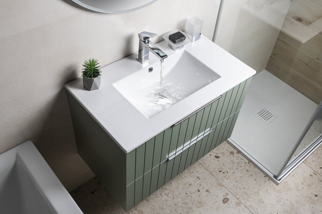 SLIM umywalka ceramiczna meblowa, 80x46,5cm, biały