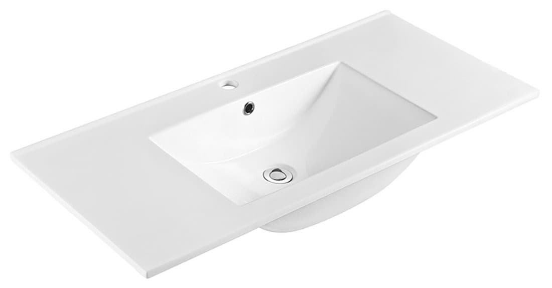 SLIM umywalka ceramiczna, meblowa, 100x46,5cm, biały