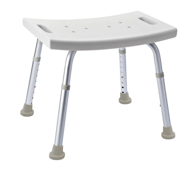 HANDICAP Taboret łazienkowy, regulowana wysokość, biały