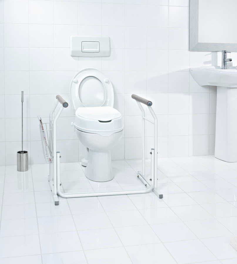 HANDICAP Podpora przenośna do WC, biała