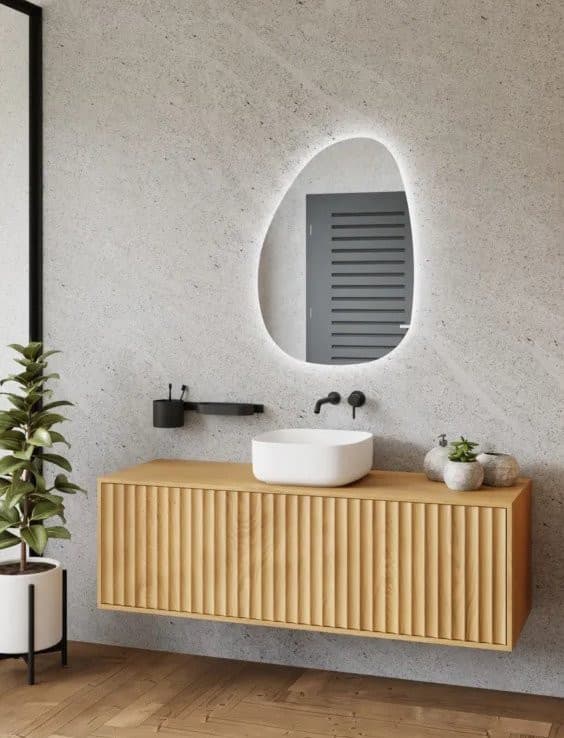 STEN LED lustro z oświetleniem 67x92cm