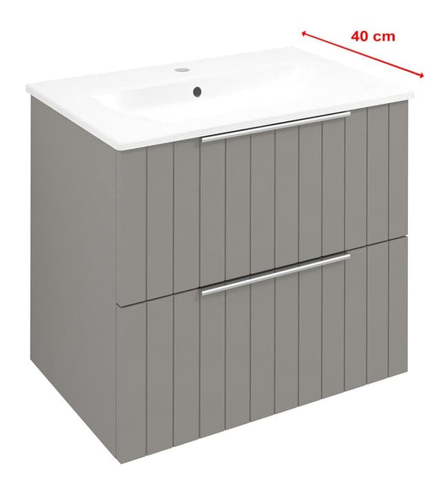 CIRASA szafka pod umywalkę 58x54x39cm, agila strip