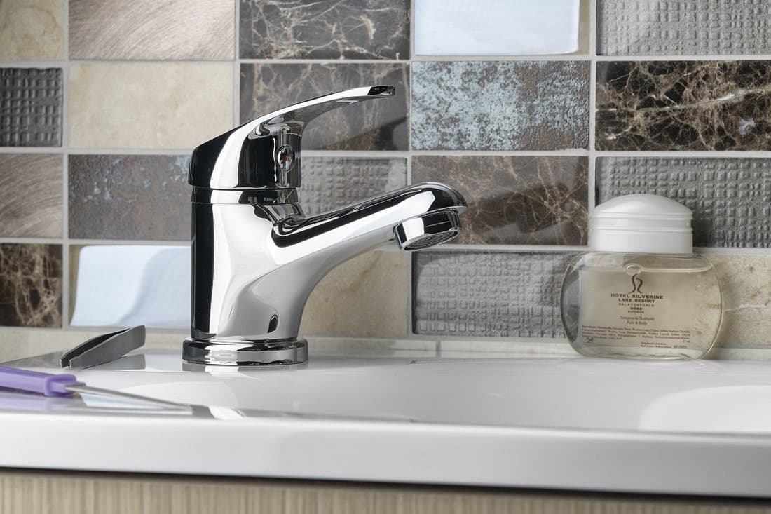 AQUALINE 35 bateria umywalkowa, ECO głowica, chrom