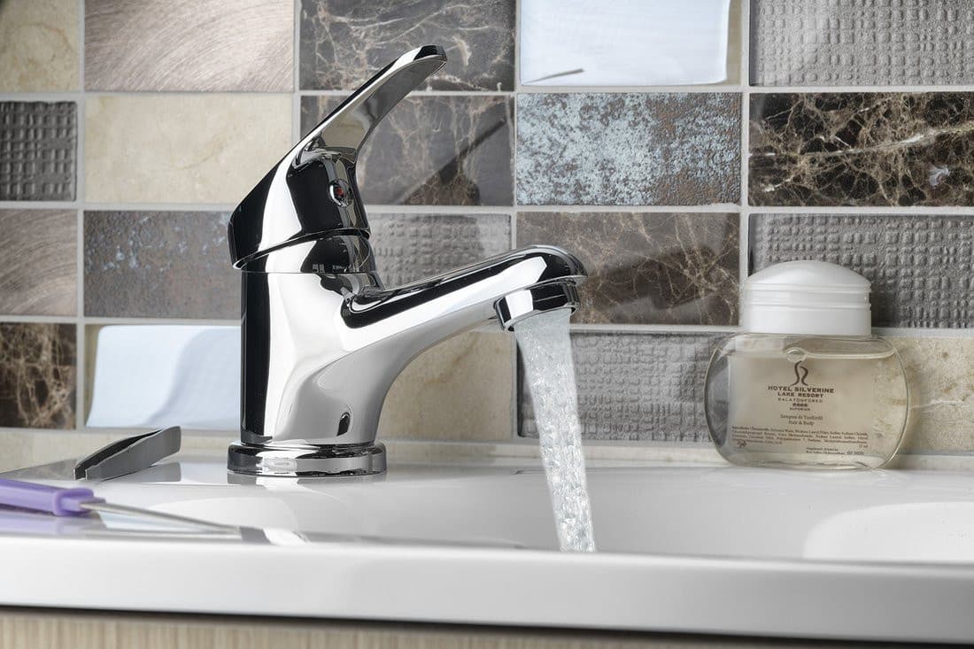 AQUALINE 35 bateria umywalkowa, ECO głowica, chrom