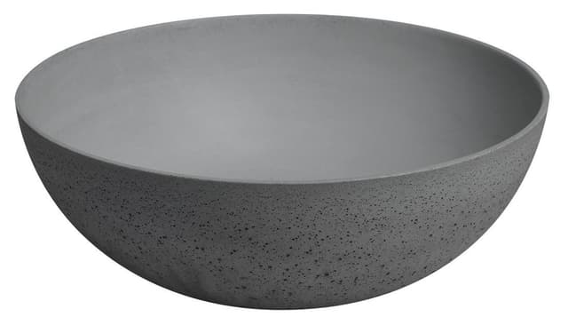 FORMIGO umywalka betonowa nablatowa, średnica 39cm, szary