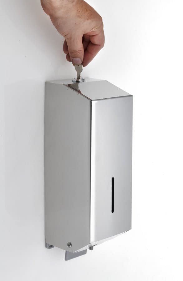 Dozownik mydła 1100ml, stal nierdzewna połysk