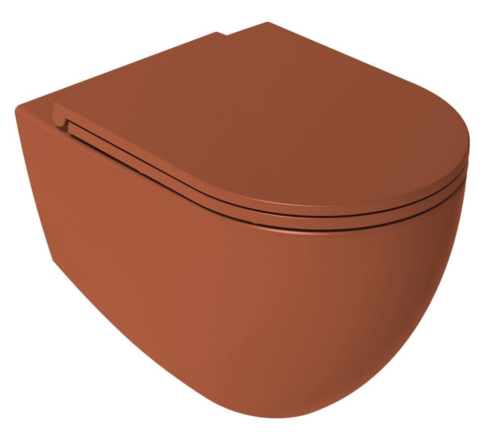 INFINITY Deska WC SLIM, Soft Close, Easy Take, terracotta