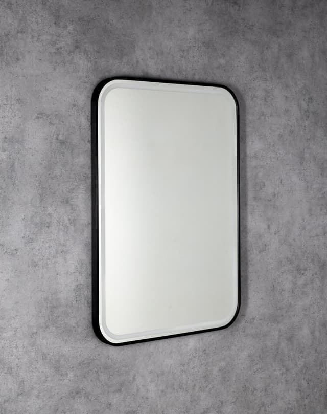 CETIS lustro z oświetleniem LED 60x80cm, czarny mat