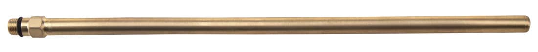 Łącznik, rurka z gwintem 10mm-M10x1, 30 cm, złoto mat