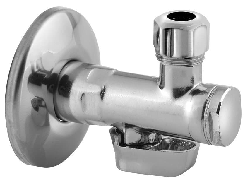 Zawór kątowy 1/2&quot;x 3/8&quot;, chrom