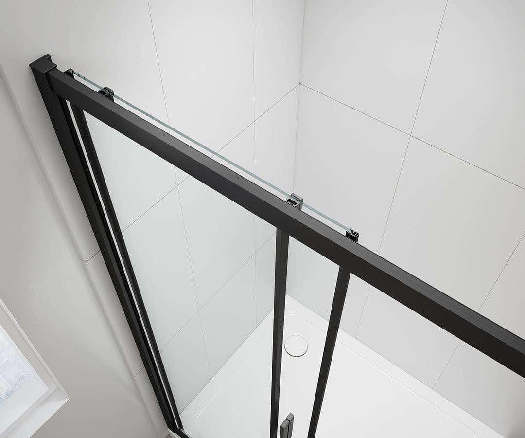 EASY BLACK kabina prysznicowa 800x800mm, szkło czyste