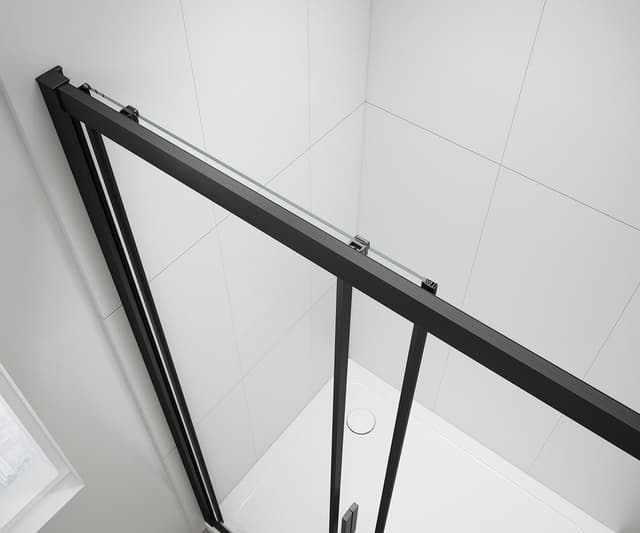 EASY BLACK kabina prysznicowa 800x800mm, szkło czyste
