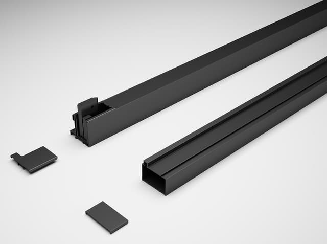 DEEP BLACK profil poszerzający 25mm, wysokość 1650mm