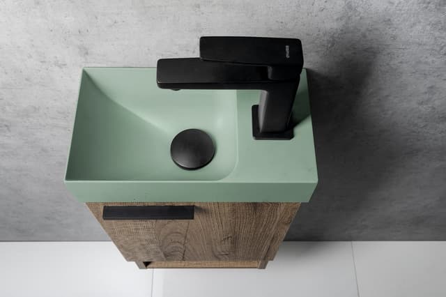 TURSI bateria umywalkowa, czarny mat
