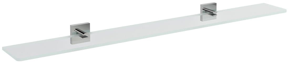 X-SQUARE półka szklana 800mm, chrom/szkło czyste