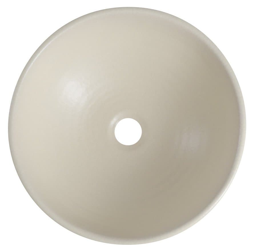 ATTILA umywalka ceramiczna, średnica 43cm, kość słoniowa