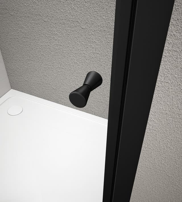 AGGA BLACK kabina prysznicowa 900x900mm, szkło czyste