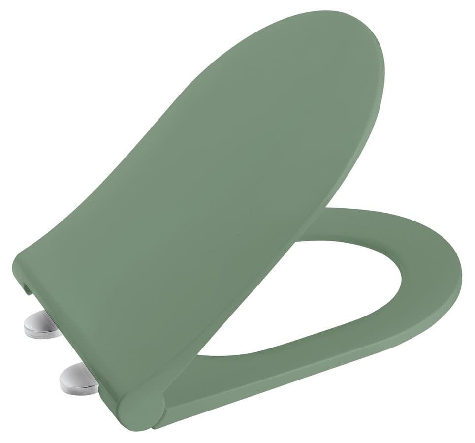 BRILLA deska WC, SLIM, Soft Close, zielony mat