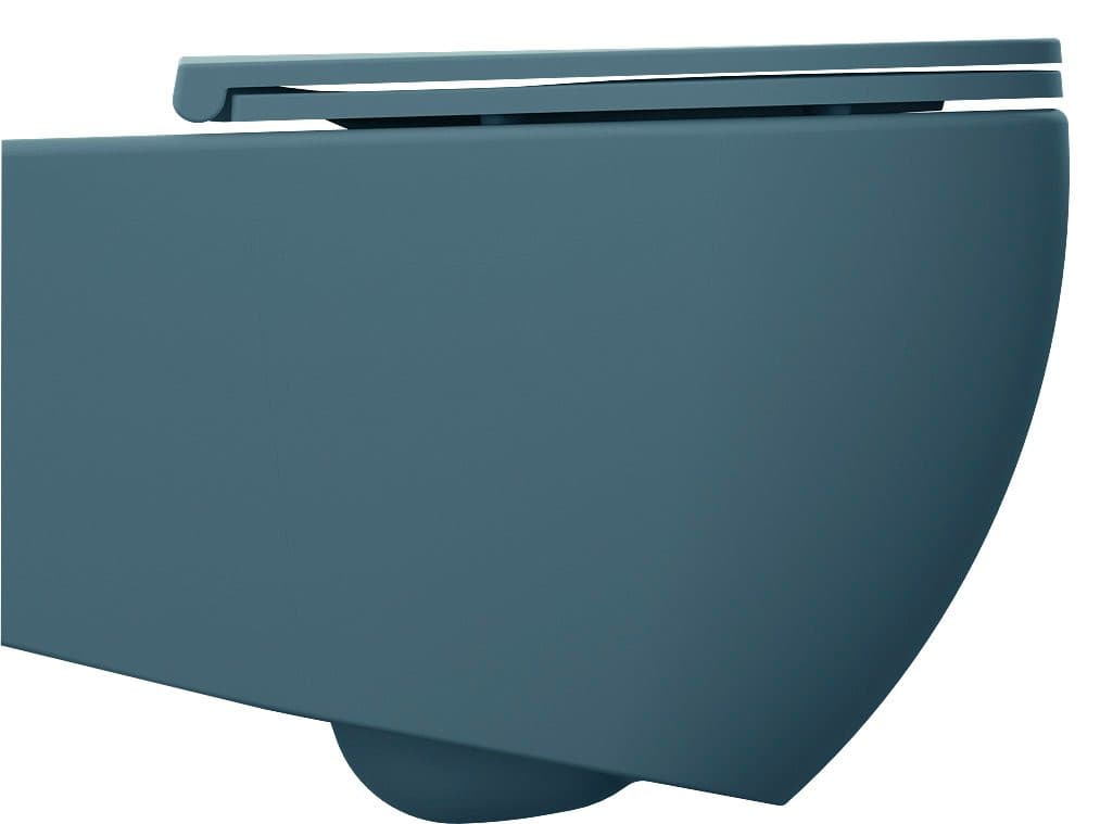 INFINITY miska WC wisząca, Rimless, 36,5x53cm, petrol mat