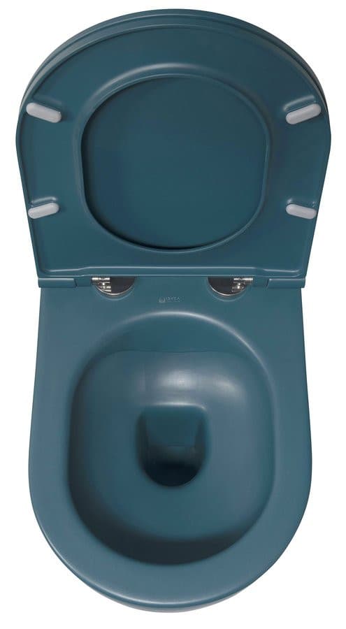 INFINITY miska WC wisząca, Rimless, 36,5x53cm, petrol mat