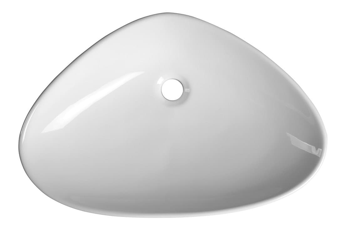 TERUEL umywalka ceramiczna nablatowa 59x39 cm, biała