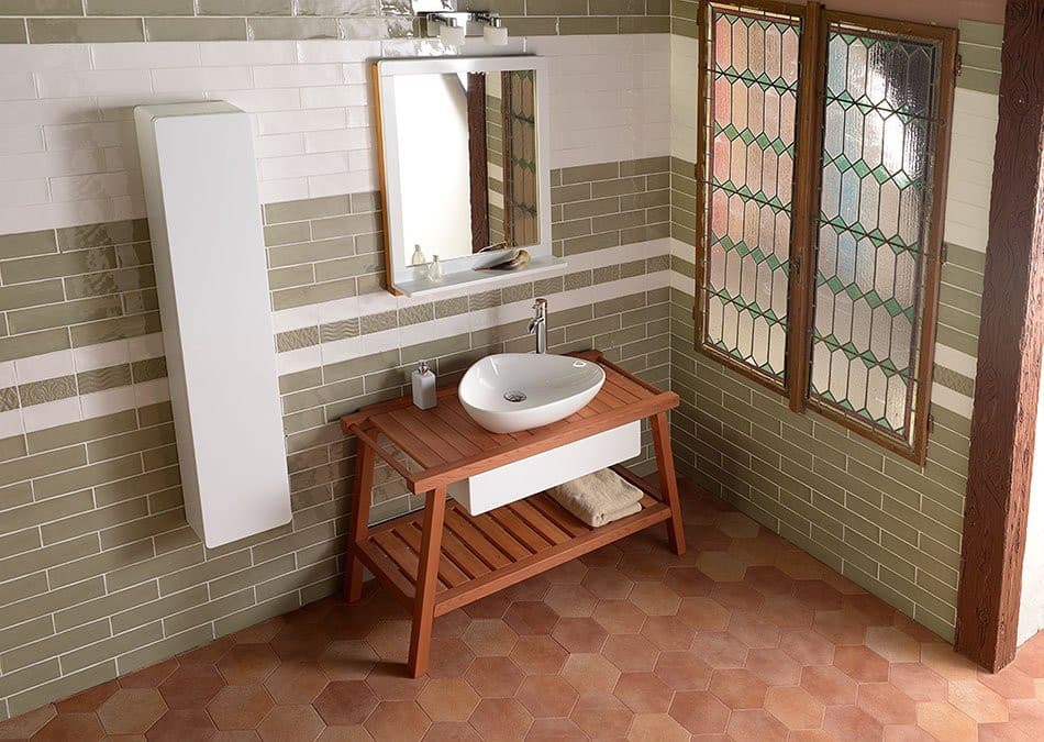 TERUEL umywalka ceramiczna nablatowa 59x39 cm, biała