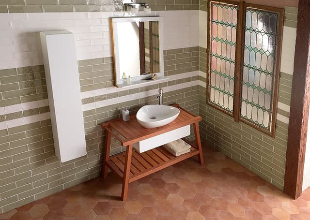 TERUEL umywalka ceramiczna nablatowa 59x39 cm, biała