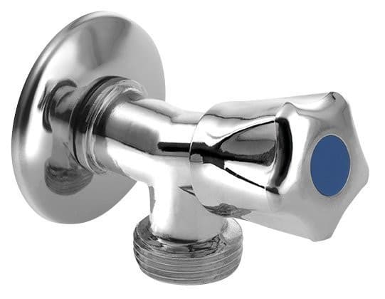 Zawór pralki z zaworem zwrotnym, 1/2 &quot;x3/4&quot;, chrom