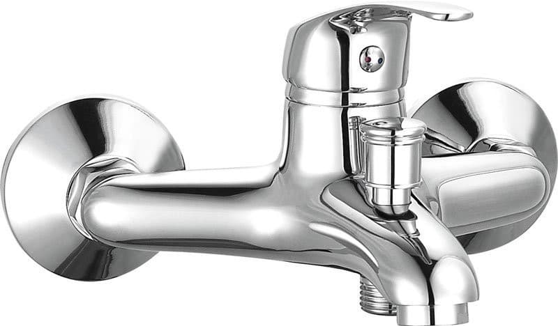 AQUALINE 35 bateria wannowa ścienna, chrom