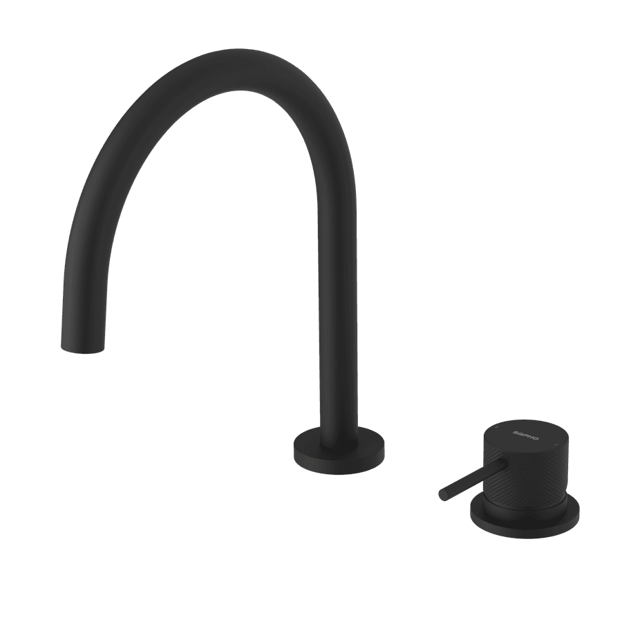 ULTRASAN bateria umywalkowa 2-elementowa, czarny mat